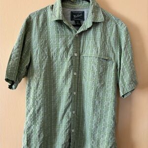 Woolrich Light Green Plaid Casual Shirt